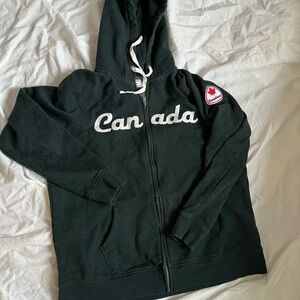 Green Canada Hoodie with Patch